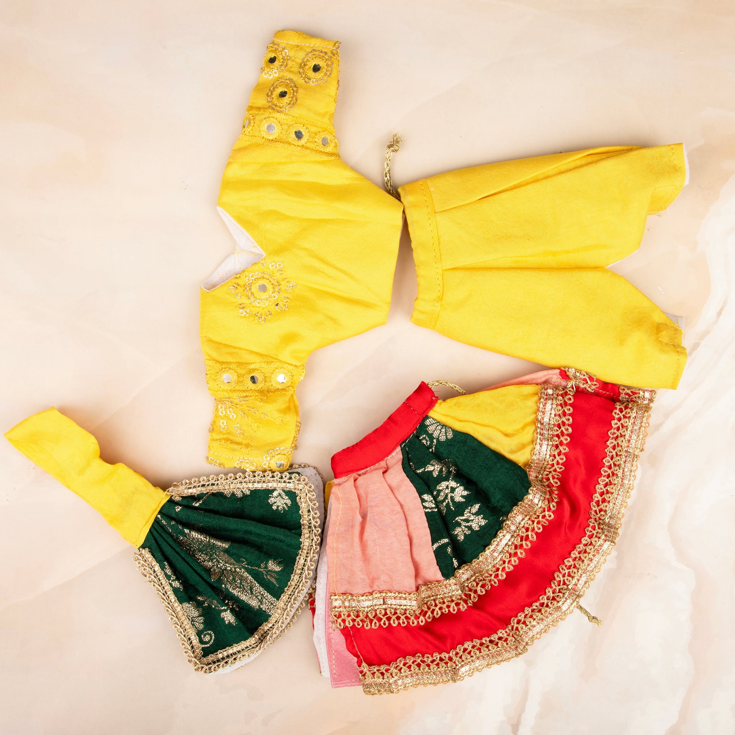 Handmade Designer Laddu Gopal Dress - Fancy Kanha Ji Poshak for Janmashtami, Bal Gopal Dress, Krishna Ji Dress, Festival Attire