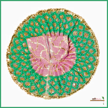 Handmade Designer Blended Thread Lace Work Purple Laddu Gopal Dress | Fancy Kanha Ji Poshak for Janmashtami & Festivals | Bal Gopal & Krishna Ji Dress