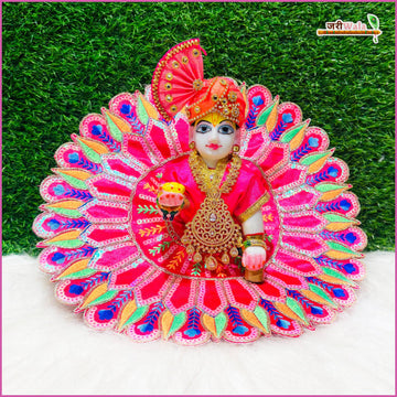 Handmade Hot Pink Laddu Gopal Dress with Sitara Work | Designer Kanha Ji Poshak for Janmashtami | Fancy Bal Gopal & Krishna Ji Dress