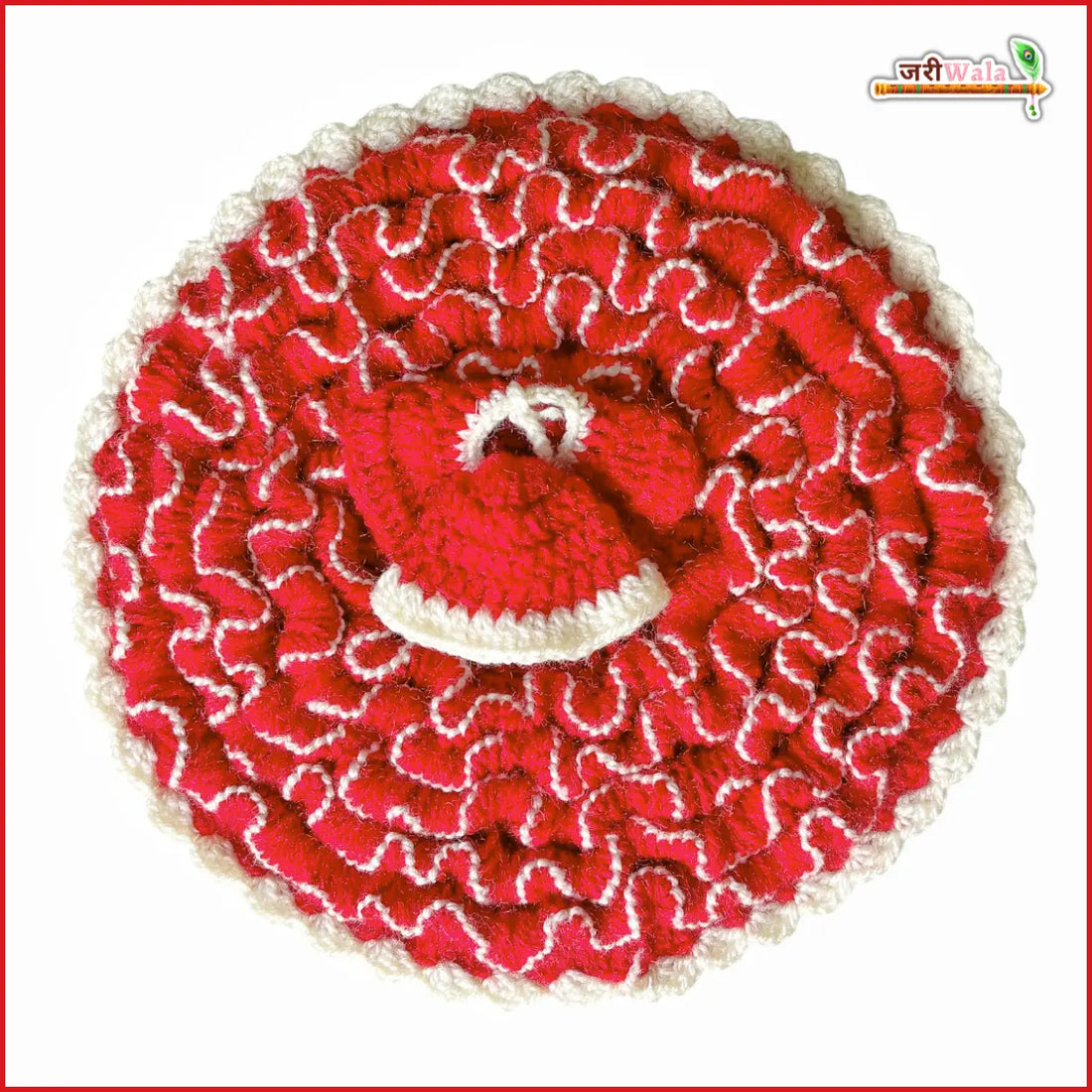 Handmade Woolen Fancy Multicolor Laddu Gopal Poshak with Cap - Designer Kanha Ji Dress for Janmashtami, Bal Gopal & Krishna Ji Celebrations