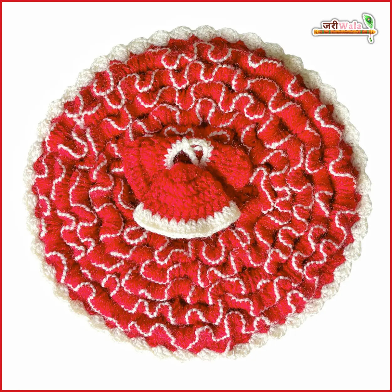 Handmade Woolen Fancy Multicolor Laddu Gopal Poshak with Cap - Designer Kanha Ji Dress for Janmashtami, Bal Gopal & Krishna Ji Celebrations