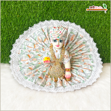 Handmade Multicolor Cotton Floral Print Laddu Gopal Poshak | Designer Kanha Ji Dress for Janmashtami | Fancy Bal Gopal Dress & Krishna Ji Poshak