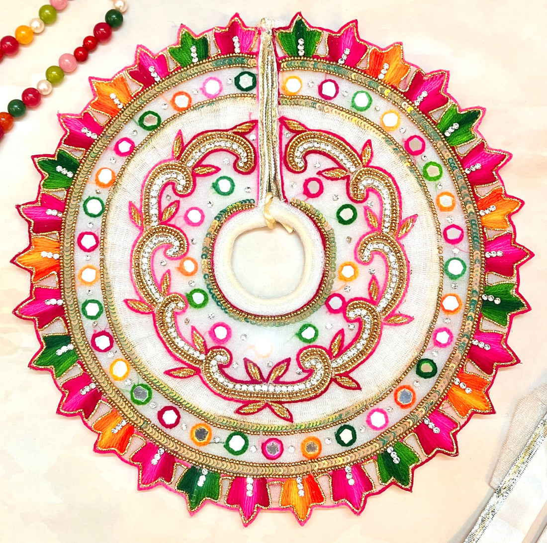 Handmade Luxe Holi Special 4-Piece Laddu Gopal Dress Set | Designer Kanha Ji Poshak & Bal Gopal Dress for Janmashtami Festival