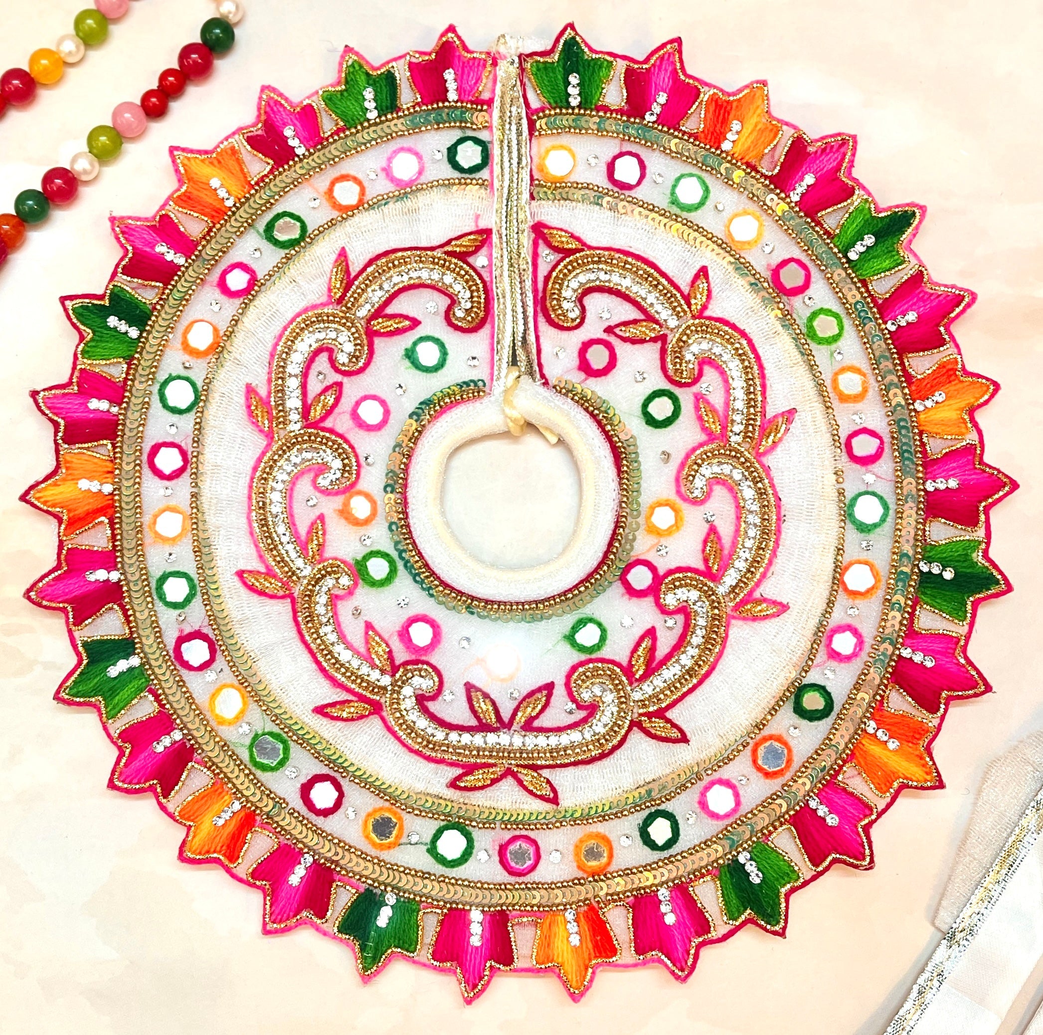 Luxe Handmade Holi Special 4-Piece Laddu Gopal Dress Set | Designer Kanha Ji Poshak & Bal Gopal Dress for Janmashtami Festival