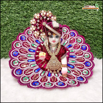 Handmade Dark Purple Laddu Gopal Dress with Sitara Moti Work | Designer Kanha Ji Poshak for Janmashtami | Fancy Bal Gopal Dress