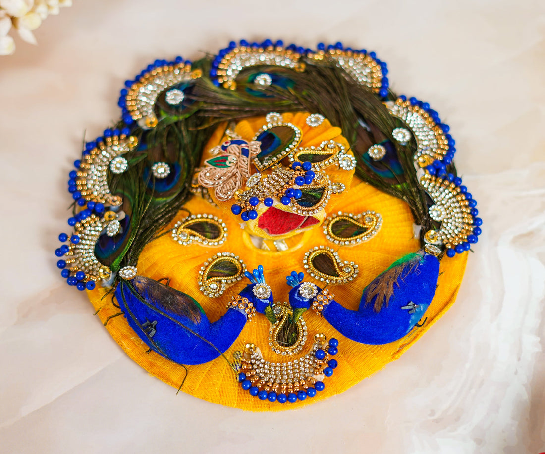 Handmade Yellow Laddu Gopal Dress - Designer Kanha Ji Poshak for Janmashtami, Fancy Bal Gopal Dress, Krishna Ji Dress for Festivals