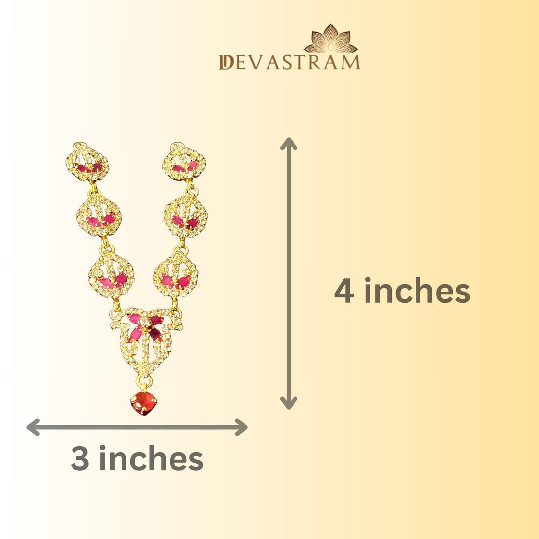 Handmade Tilakshringaara Necklace for Laddu Gopal Dress | Designer Kanha Ji Poshak & Bal Gopal Dress for Janmashtami Festival