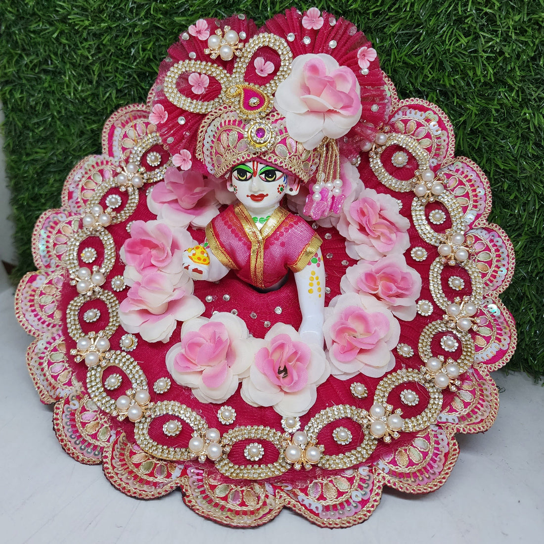 Designer Laddu Gopal Dress for Kanha Ji | Fancy Bal Gopal Poshak | Handmade Festival Outfit for Janmashtami | Sizes 0-6 Available