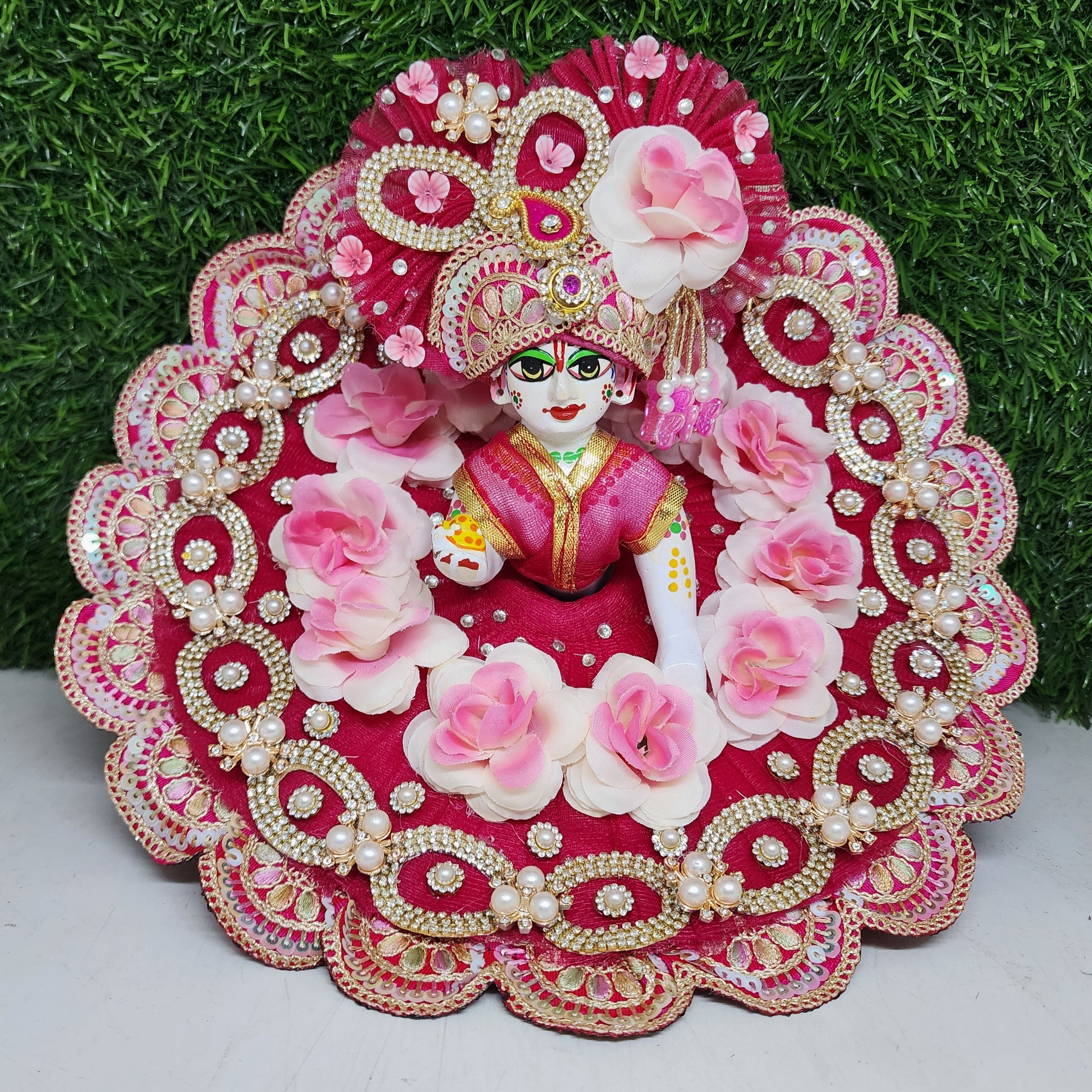 Designer Laddu Gopal Dress for Kanha Ji | Fancy Bal Gopal Poshak | Handmade Festival Outfit for Janmashtami | Sizes 0-6 Available
