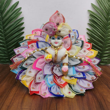 Handmade Full Multi Patti Laddu Gopal Dress - Designer Kanha Ji Poshak for Janmashtami & Festivals | Fancy Bal Gopal & Krishna Ji Dress
