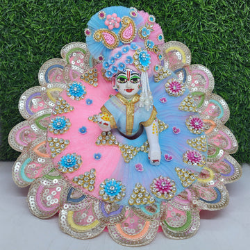 Designer Baby Pink Laddu Gopal Dress | Fancy Kanha Ji Poshak for Janmashtami & Festivals | Comfortable Fabric, Size 0-6