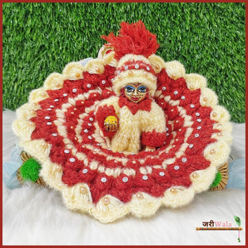 Handmade Woolen Fancy Multicolor Laddu Gopal Dress & Poshak with Cap | Designer Kanha Ji Dress for Janmashtami & Festivals | Bal Gopal & Krishna Ji Dress