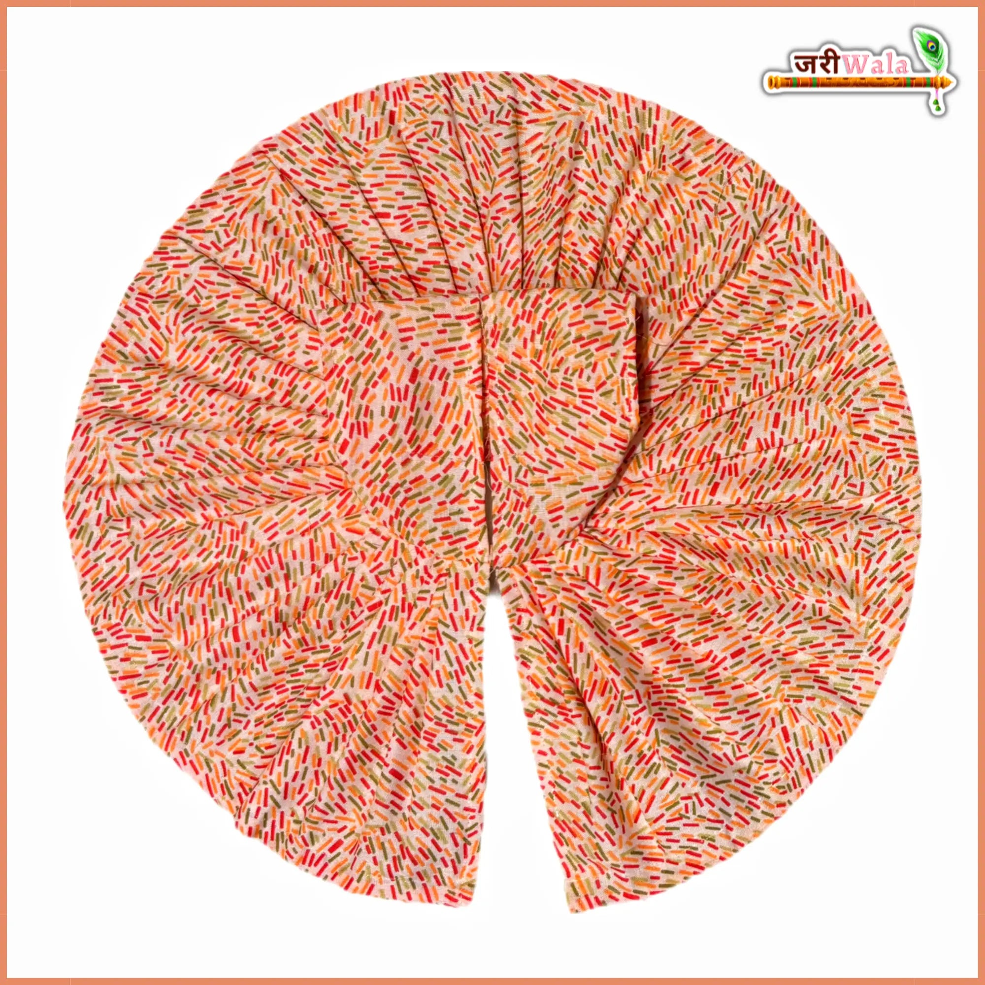 Handmade Coton Plain Peach Laddu Gopal Dress - Designer Poshak for Kanha Ji, Bal Gopal & Krishna Ji | Fancy Janmashtami Outfit