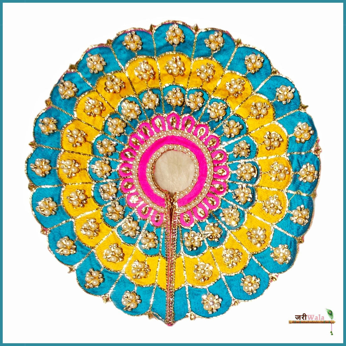 Handmade Multicolor Blended Thread Poshak for Laddu Gopal | Designer Kanha Ji Dress | Fancy Bal Gopal Dress for Janmashtami Celebrations