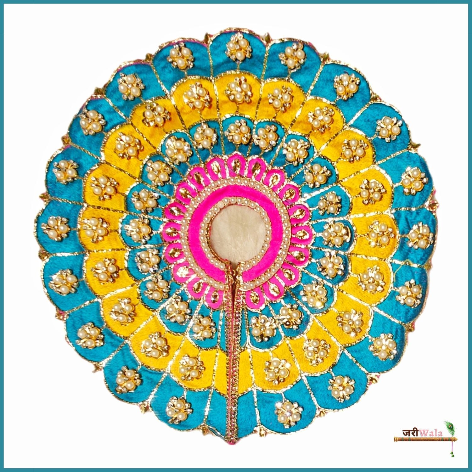 Handmade Multicolor Blended Thread Poshak for Laddu Gopal | Designer Kanha Ji Dress | Fancy Bal Gopal Dress for Janmashtami Celebrations