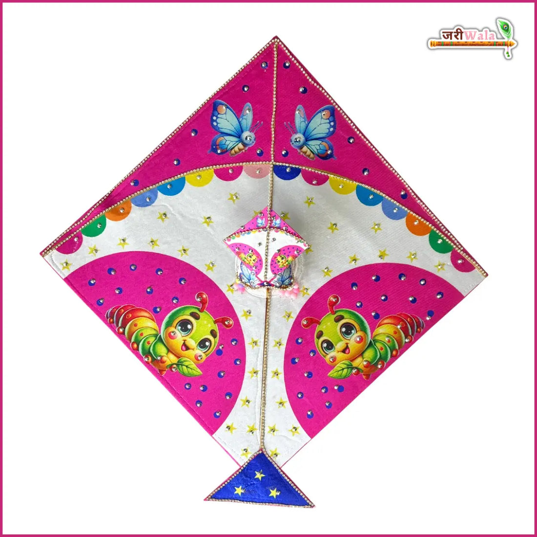 Designer Blended Fancy Magenta Poshak for Laddu Gopal with Pagdi & Patka | Perfect Kanha Ji Dress for Janmashtami Celebrations