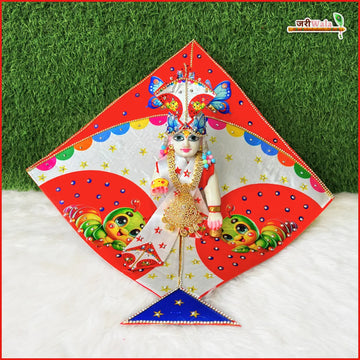 Handmade Designer Blended Fancy Kite Digital Print Poshak for Laddu Gopal, Kanha Ji, Bal Gopal & Krishna Ji - Perfect for Janmashtami Festival