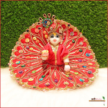 Handmade Magenta Laddu Gopal Dress with Stone Work | Designer Kanha Ji Poshak for Janmashtami | Fancy Bal Gopal & Krishna Ji Dress