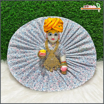 Handmade Coton Floral Print Laddu Gopal Dress - Designer Kanha Ji Poshak for Janmashtami, Fancy Bal Gopal Dress, Krishna Ji Outfit