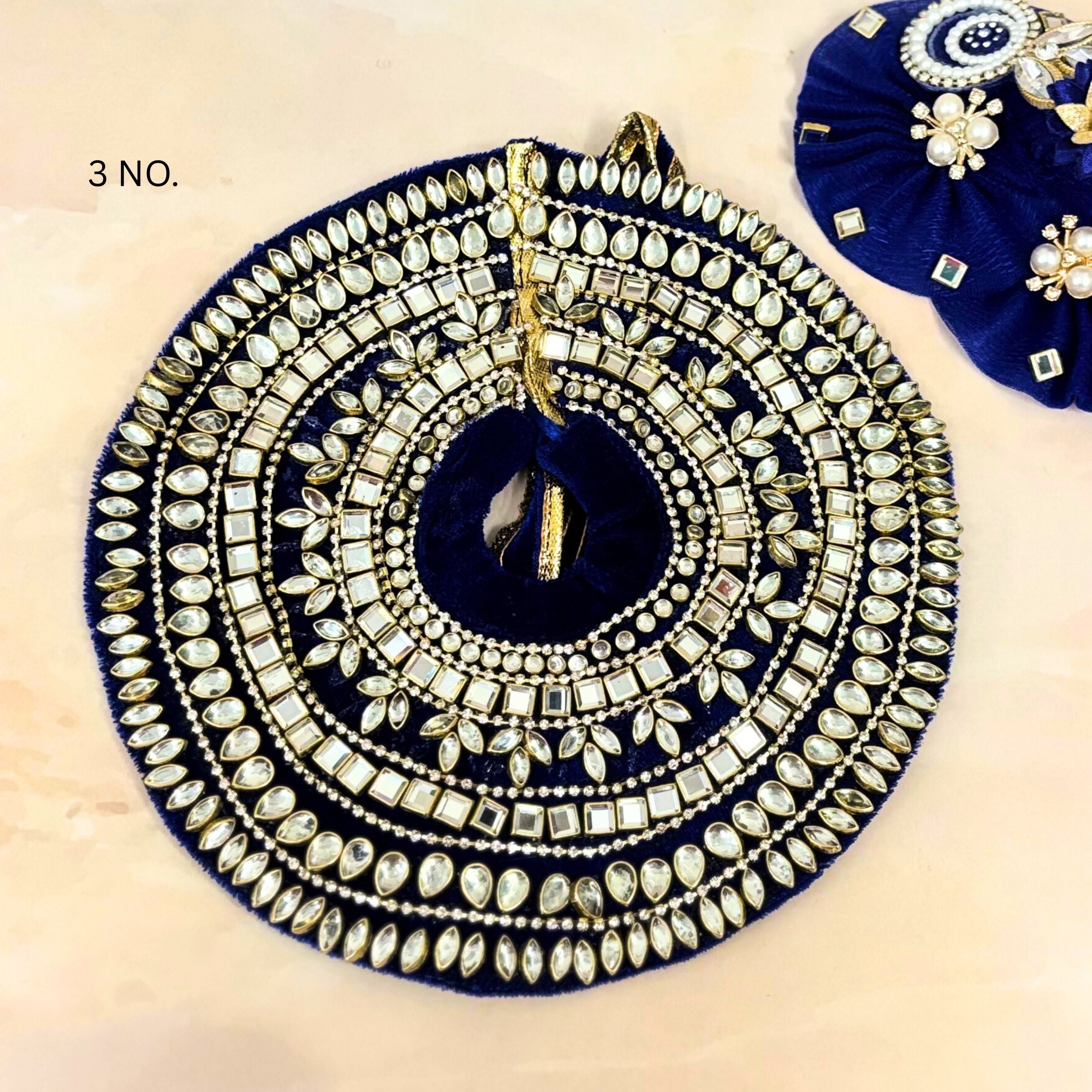 Handmade Neelrajya Designer Velvet Laddu Gopal Dress | Fancy Kanha Ji Poshak for Janmashtami | Bal Gopal & Krishna Ji Dress