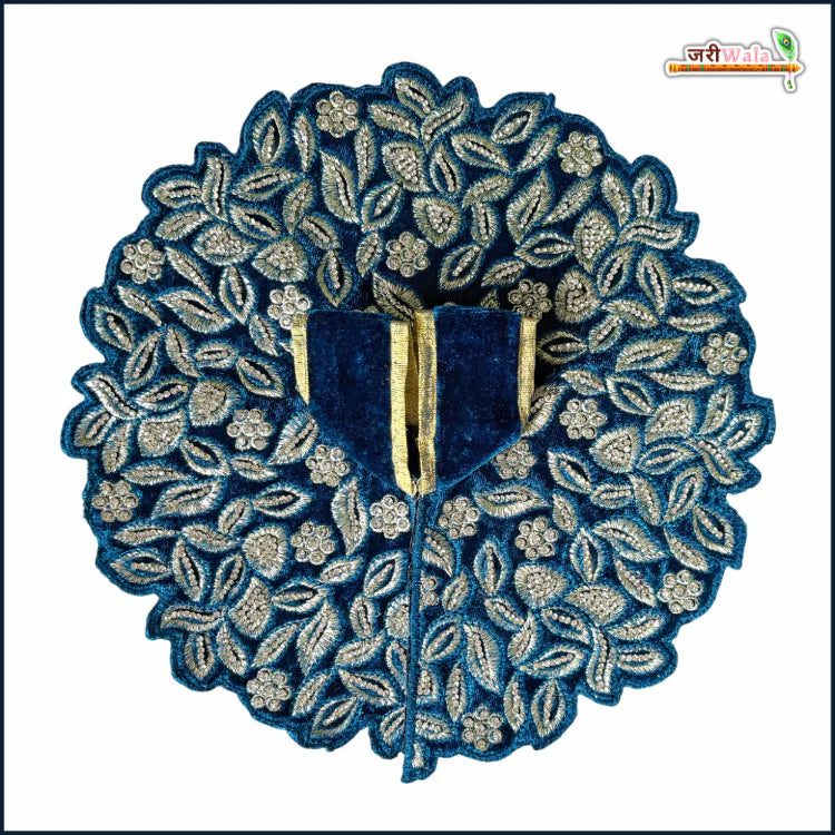 Handmade Teal Blue Laddu Gopal Poshak with Stone Work | Designer Bal Gopal Dress for Janmashtami | Fancy Kanha Ji Dress