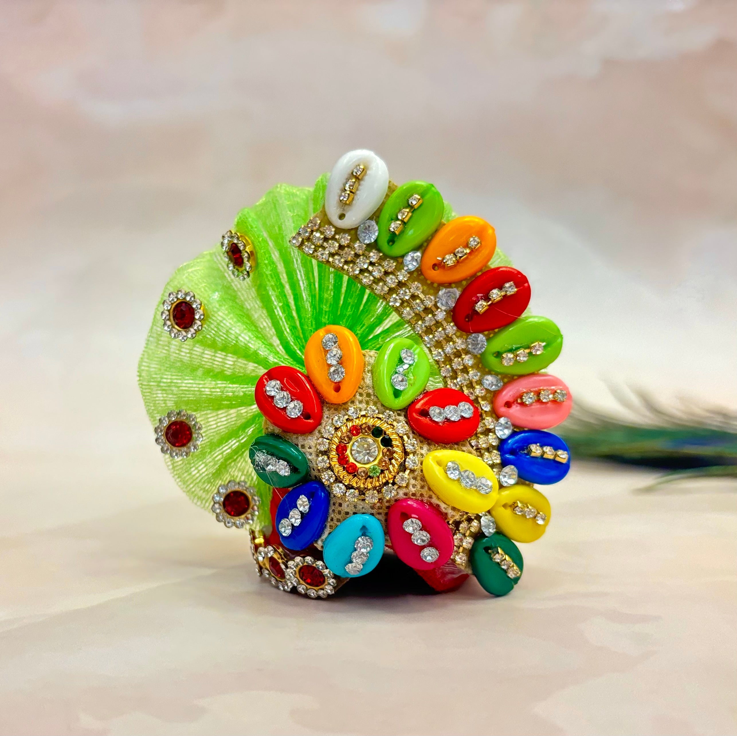 Handmade Teej Special Laddu Gopal Dress - Designer Kanha Ji Poshak for Janmashtami, Fancy Bal Gopal & Krishna Ji Dress