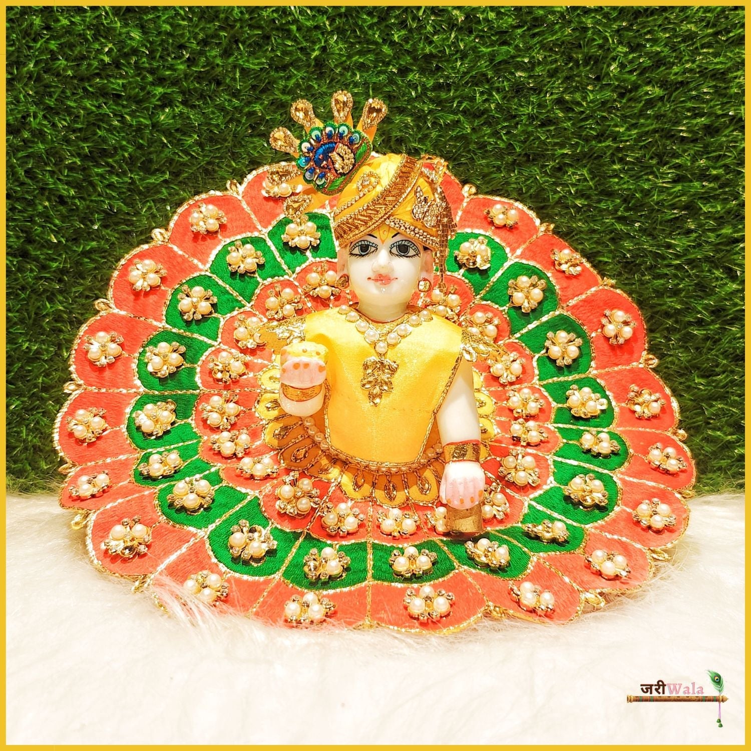 Handmade Multicolor Designer Laddu Gopal Dress | Fancy Kanha Ji Poshak for Janmashtami | Bal Gopal & Krishna Ji Dress