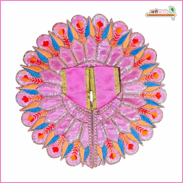 Handmade Baby Pink Laddu Gopal Dress with Sitara Work | Designer Kanha Ji Poshak for Janmashtami | Fancy Bal Gopal Dress