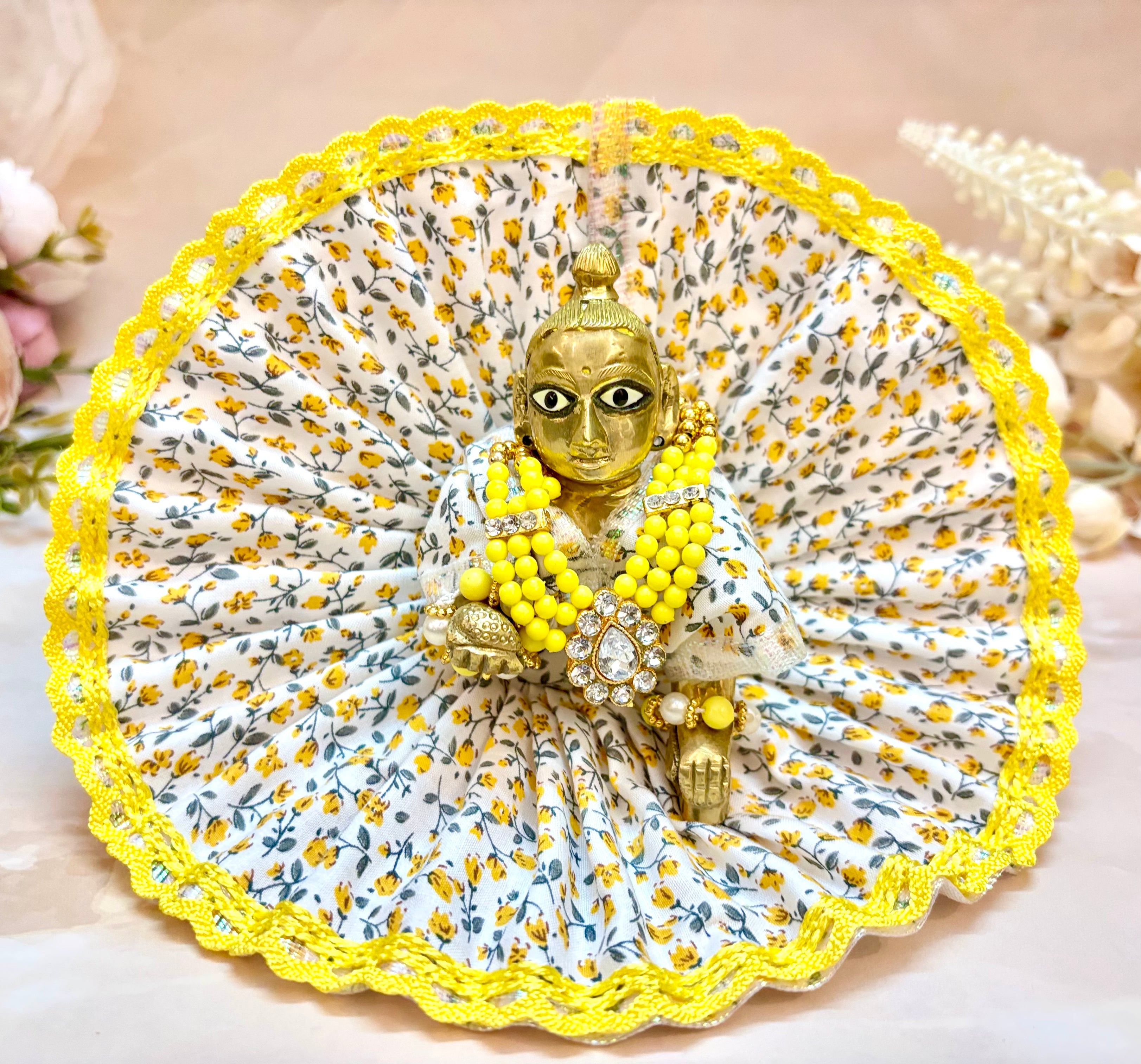 Handmade Laddu Gopal Dress - Designer Cotton Poshak for Kanha Ji, Bal Gopal & Krishna Ji | Fancy Festival Outfit for Janmashtami (Mix Colors)