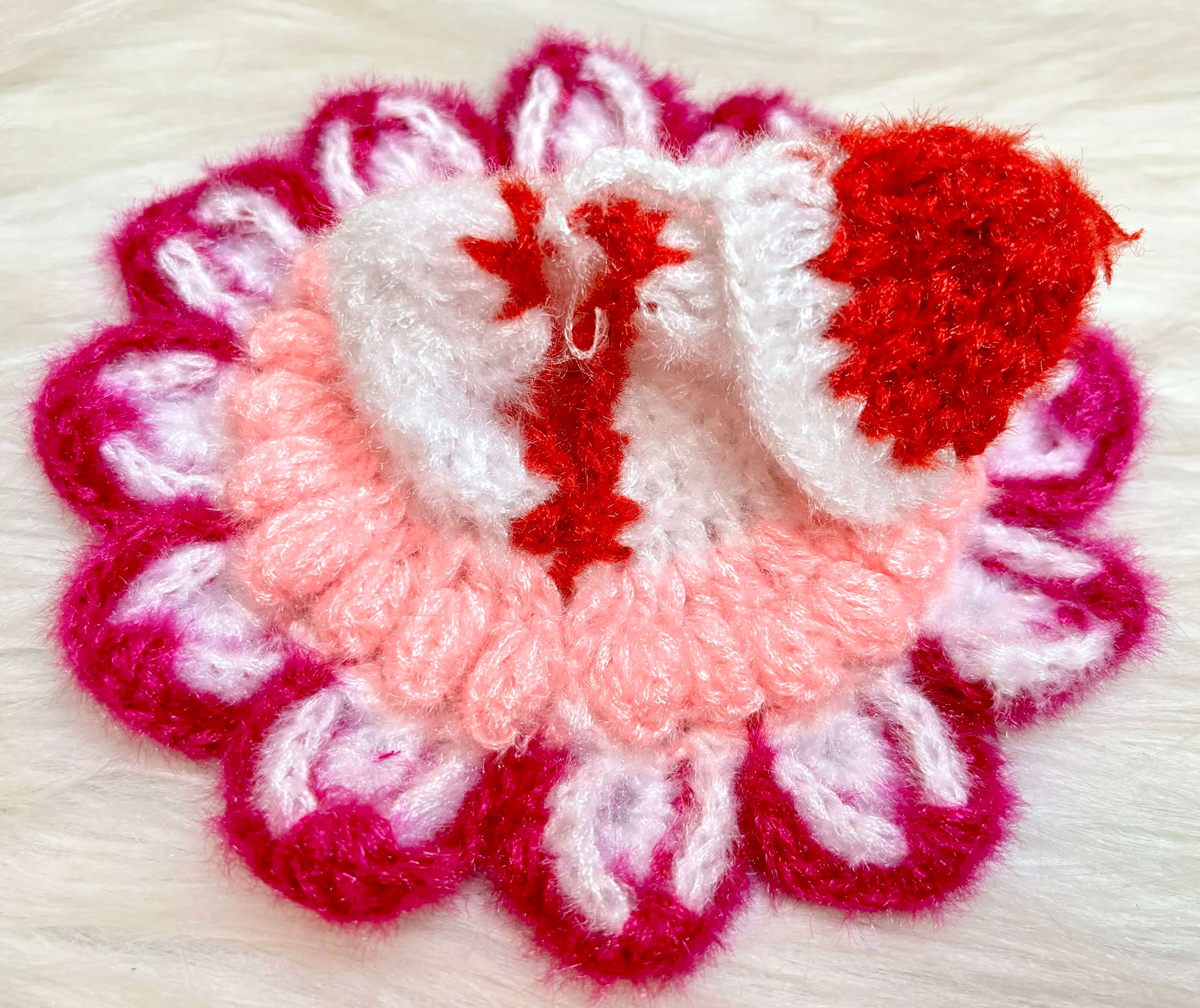 Handmade Pink Woollen Laddu Gopal Dress - Designer Kanha Ji Poshak for Janmashtami, Fancy Bal Gopal Dress & Krishna Ji Outfit