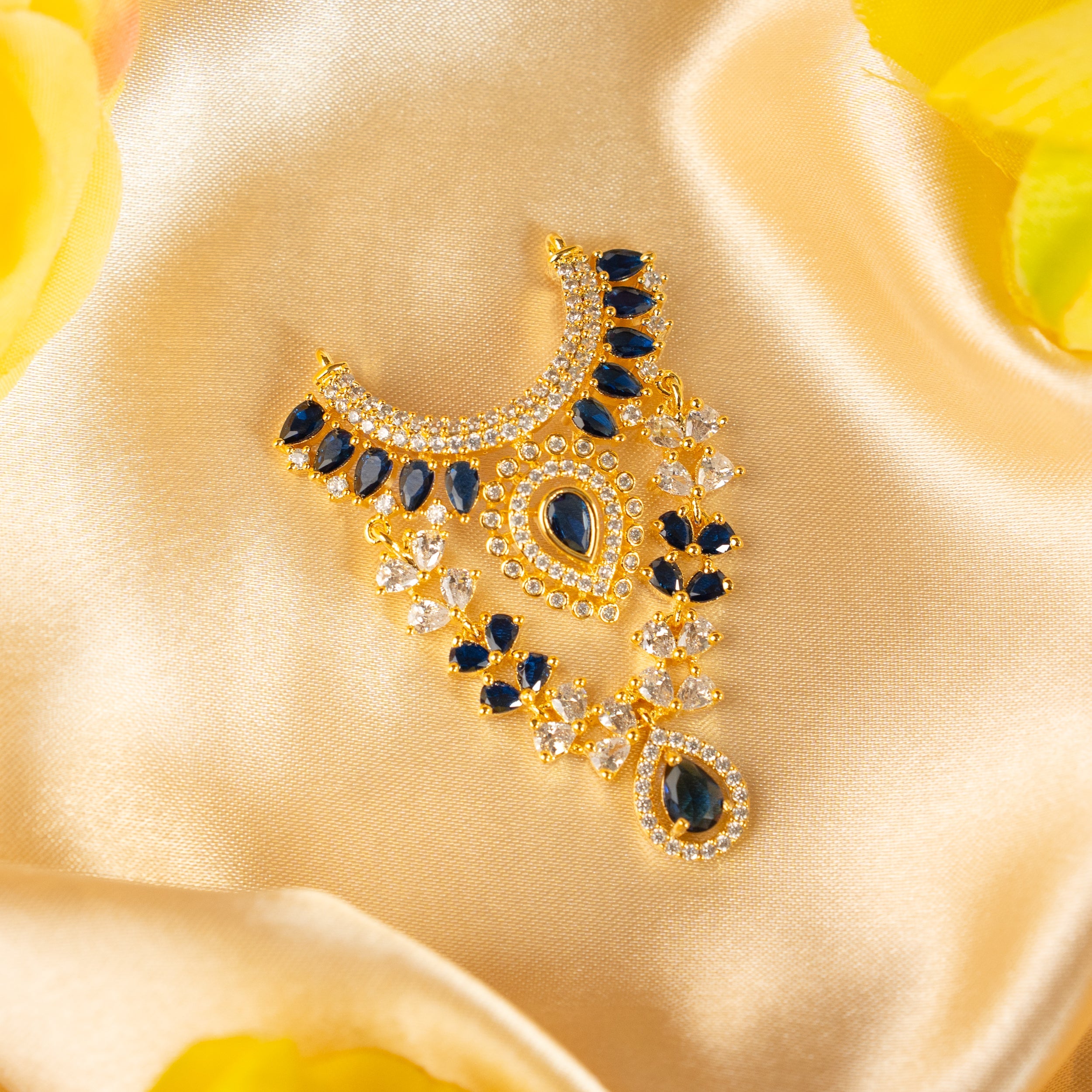 Handmade Neelratna Necklace for Laddu Gopal Dress | Designer Kanha Ji Poshak & Bal Gopal Dress for Janmashtami Festival
