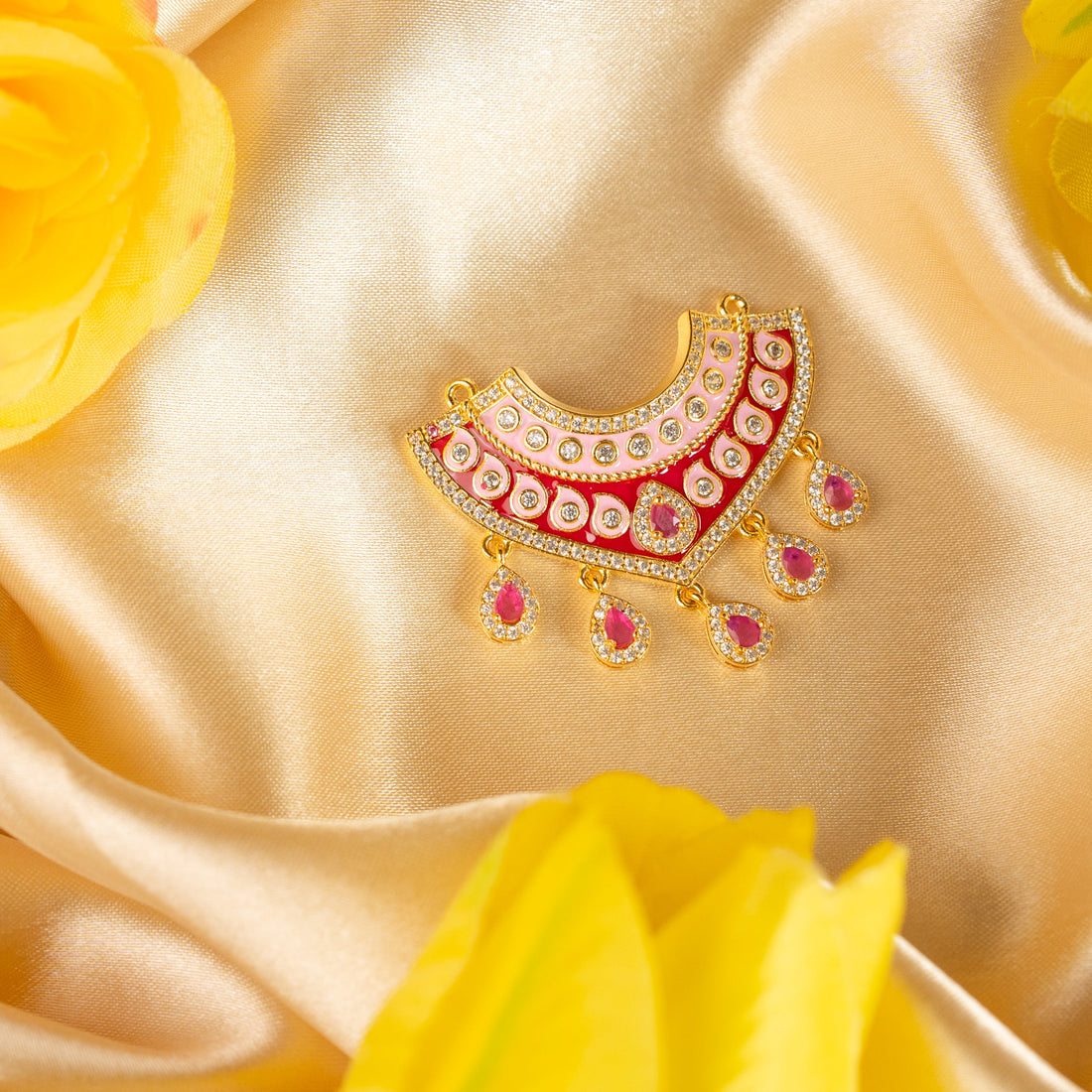Handmade Designer Ratna Alankar Necklace for Laddu Gopal Dress | Fancy Kanha Ji Poshak & Bal Gopal Dress for Janmashtami Celebrations