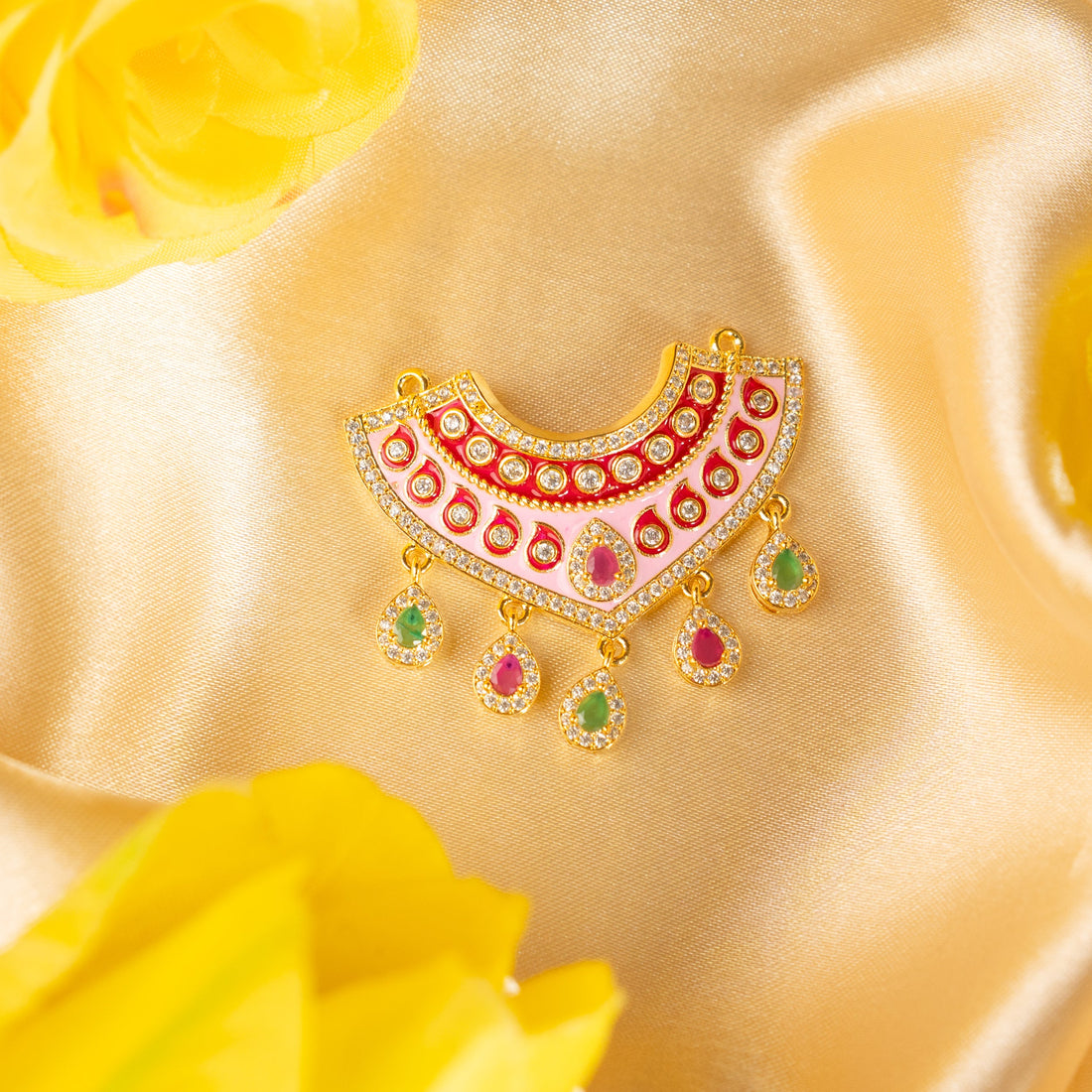 Handmade Designer Ratnaveena Necklace for Laddu Gopal Dress | Fancy Kanha Ji Poshak & Bal Gopal Dress for Janmashtami Celebrations