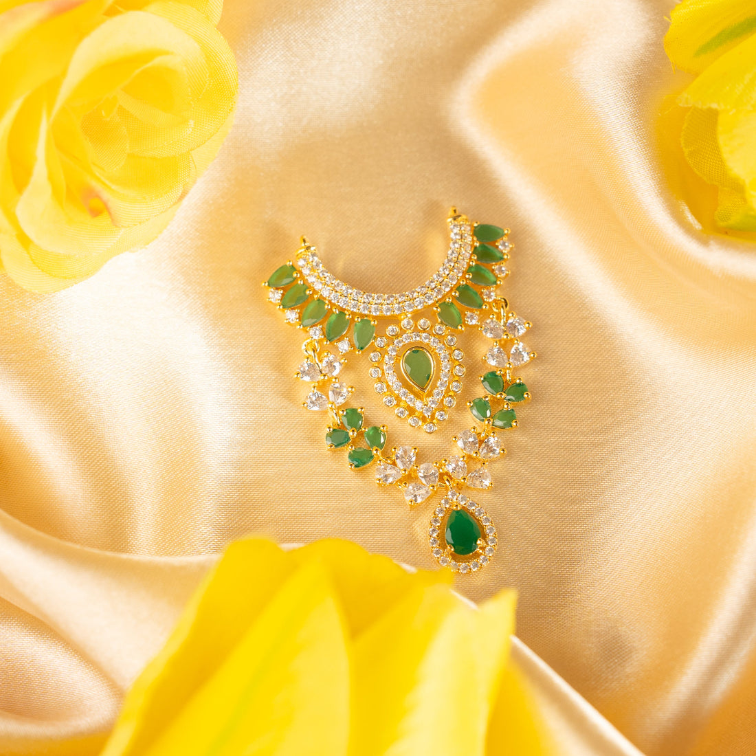 Handmade Hariprabha Necklace - Designer Laddu Gopal Dress, Kanha Ji Poshak, Bal Gopal & Krishna Ji Dress for Janmashtami Festival