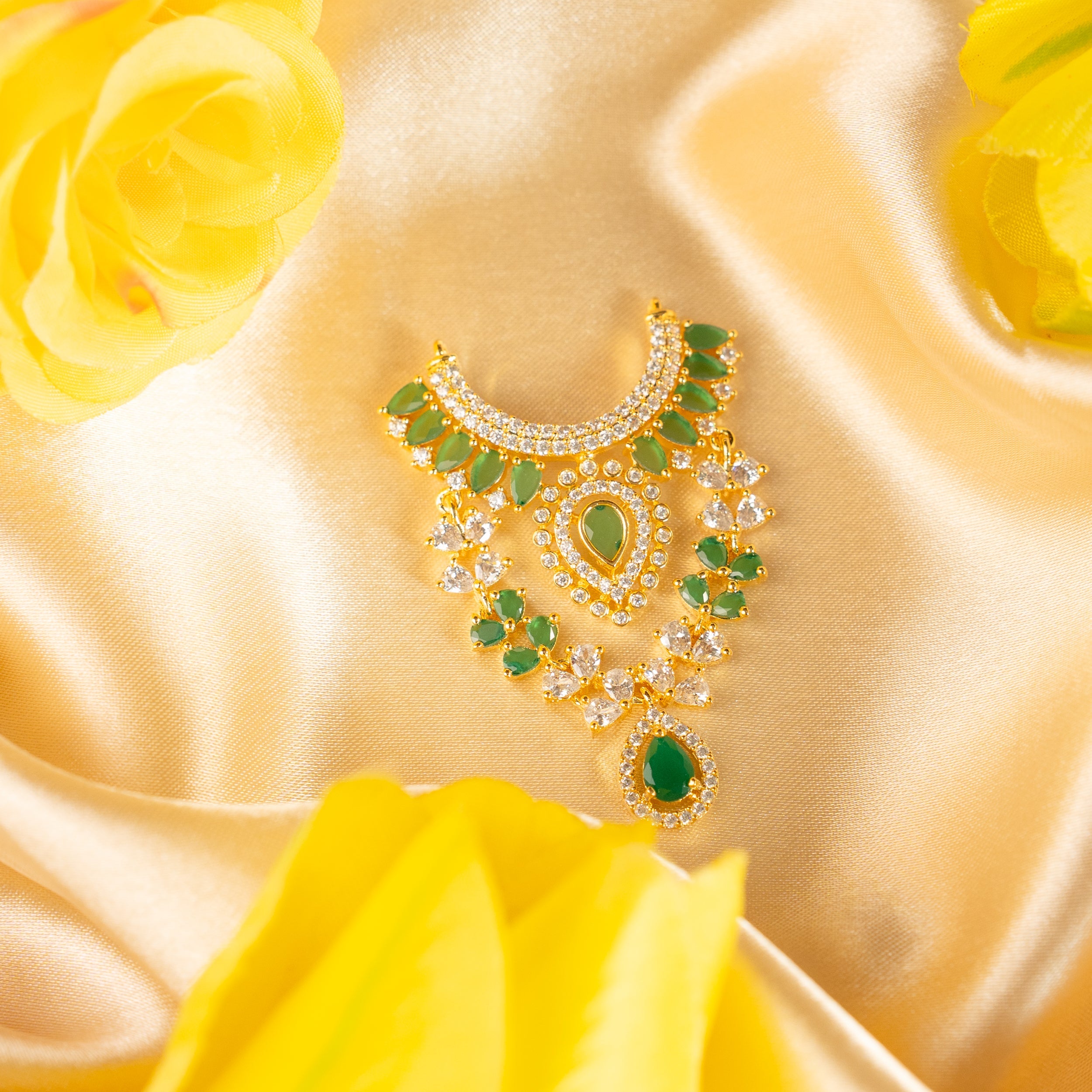 Handmade Hariprabha Necklace - Designer Laddu Gopal Dress, Kanha Ji Poshak, Bal Gopal & Krishna Ji Dress for Janmashtami Festival