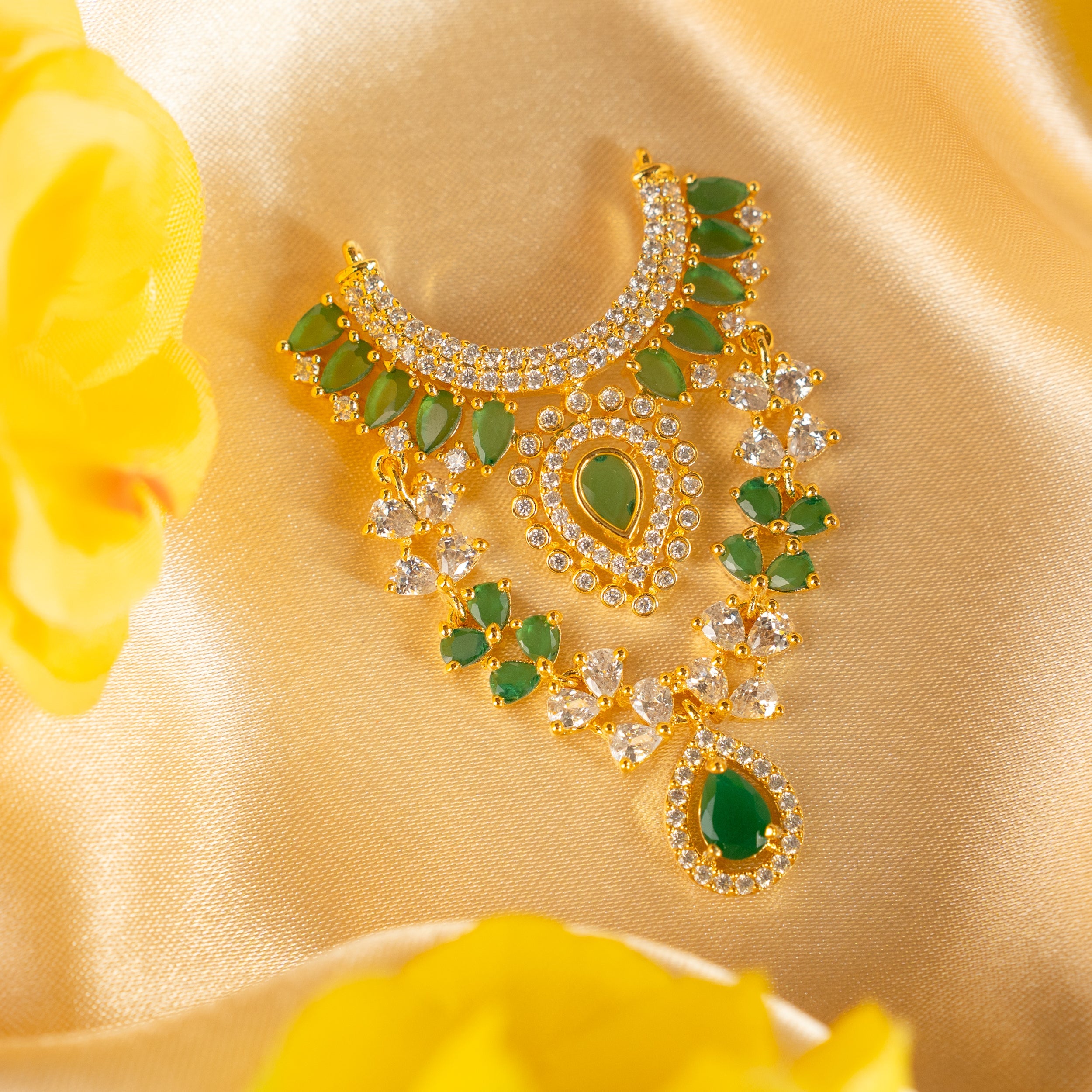 Handmade Hariprabha Necklace - Designer Laddu Gopal Dress, Kanha Ji Poshak, Bal Gopal & Krishna Ji Dress for Janmashtami Festival