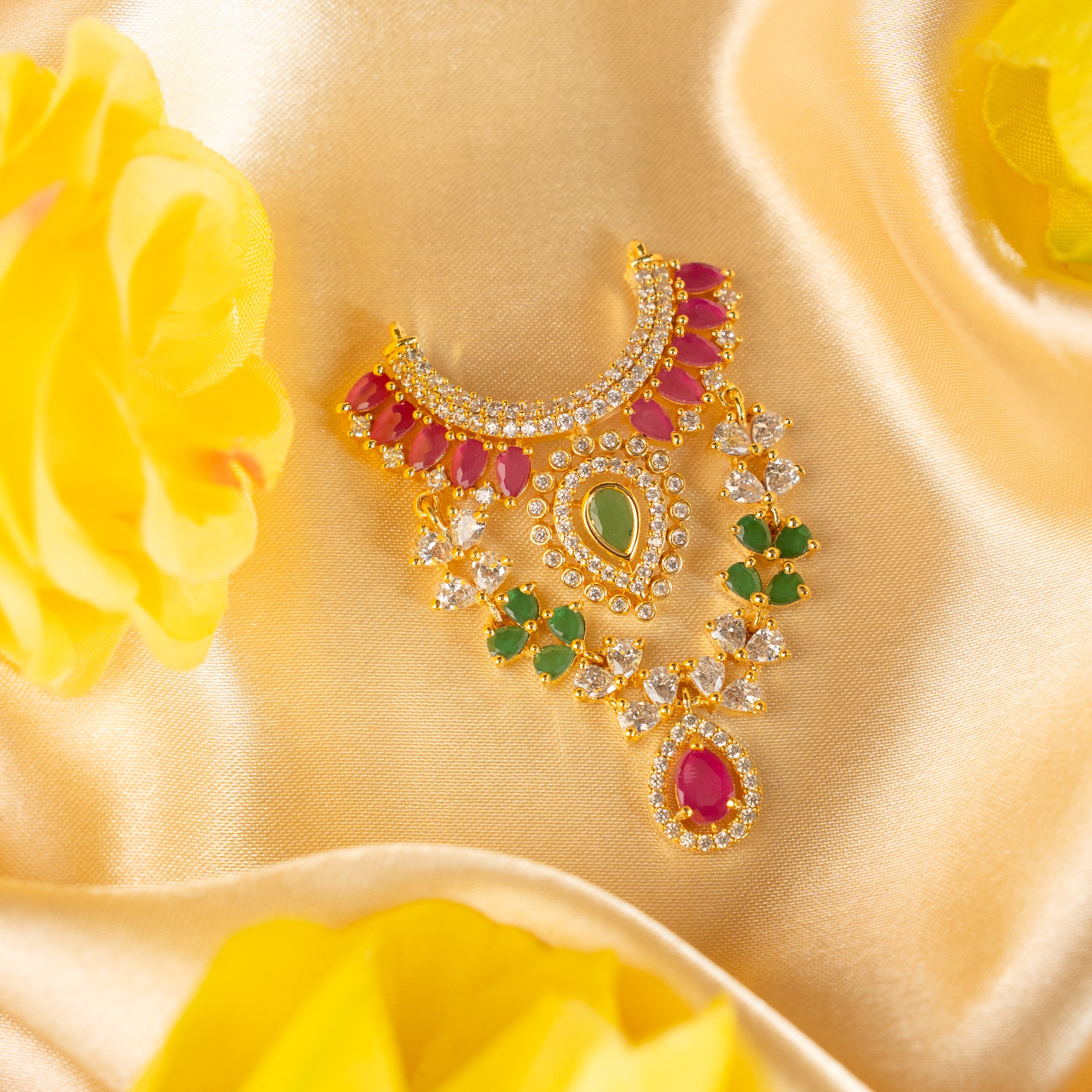 Handmade Ratna Vilashini Necklace - Designer Laddu Gopal Dress & Kanha Ji Poshak for Janmashtami | Fancy Bal Gopal & Krishna Ji Dress