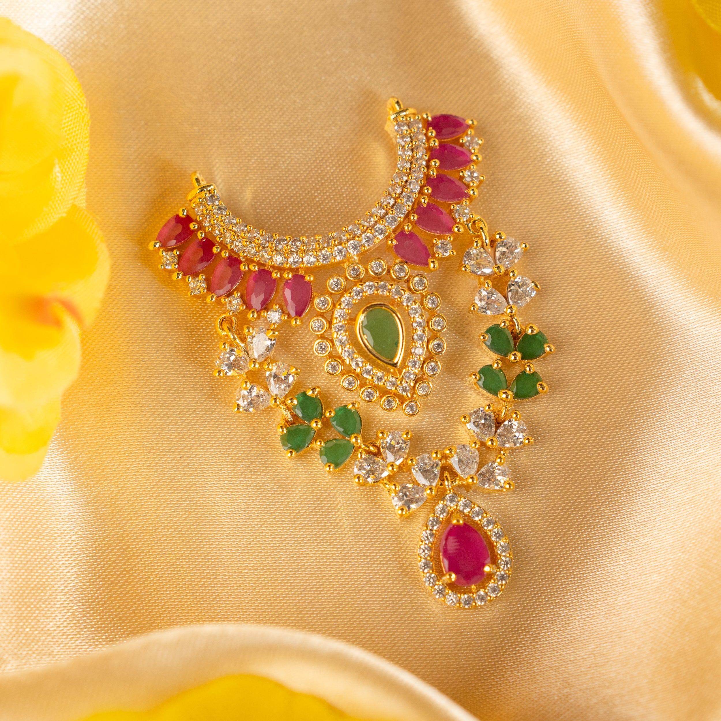 Handmade Ratna Vilashini Necklace - Designer Laddu Gopal Dress & Kanha Ji Poshak for Janmashtami | Fancy Bal Gopal & Krishna Ji Dress