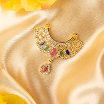 Handmade Triratna Necklace - Designer Laddu Gopal Dress, Kanha Ji Poshak, Bal Gopal Dress & Krishna Ji Dress for Janmashtami Festival