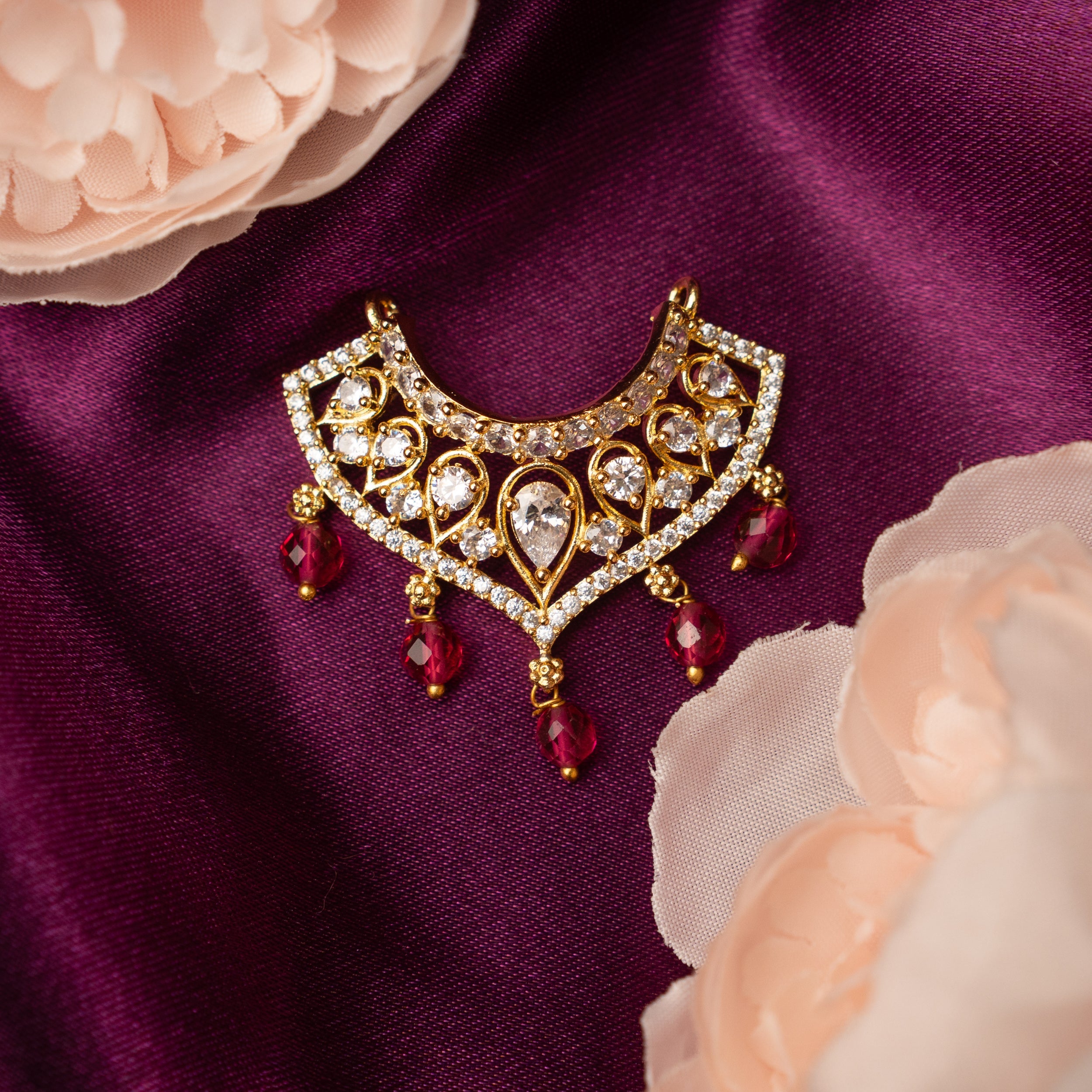 Handmade Muktavali Necklace - Designer Laddu Gopal Dress, Kanha Ji Poshak, Bal Gopal Dress for Janmashtami Festival - Fancy Krishna Ji Dress