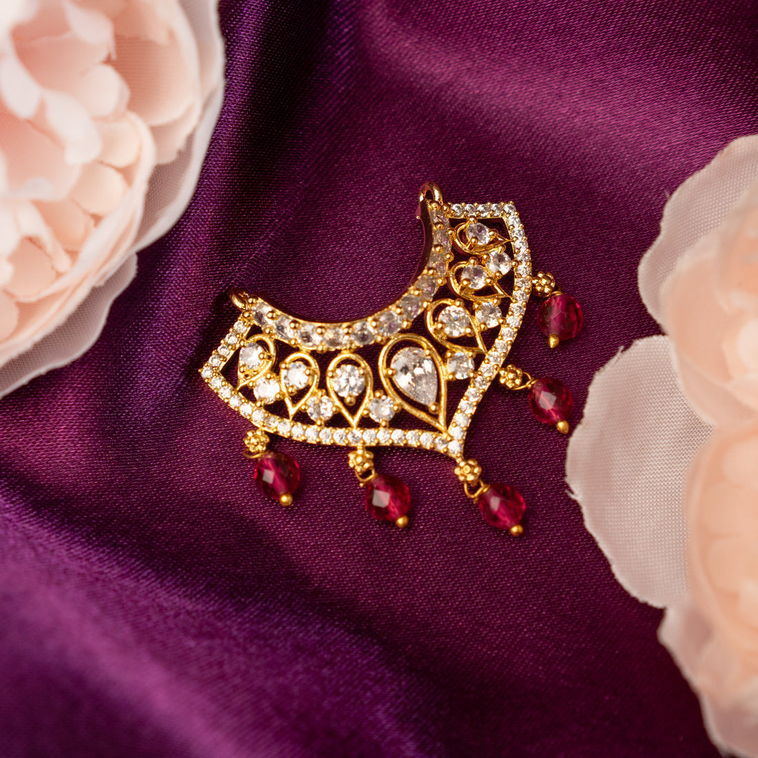 Handmade Muktavali Necklace - Designer Laddu Gopal Dress, Kanha Ji Poshak, Bal Gopal Dress for Janmashtami Festival - Fancy Krishna Ji Dress