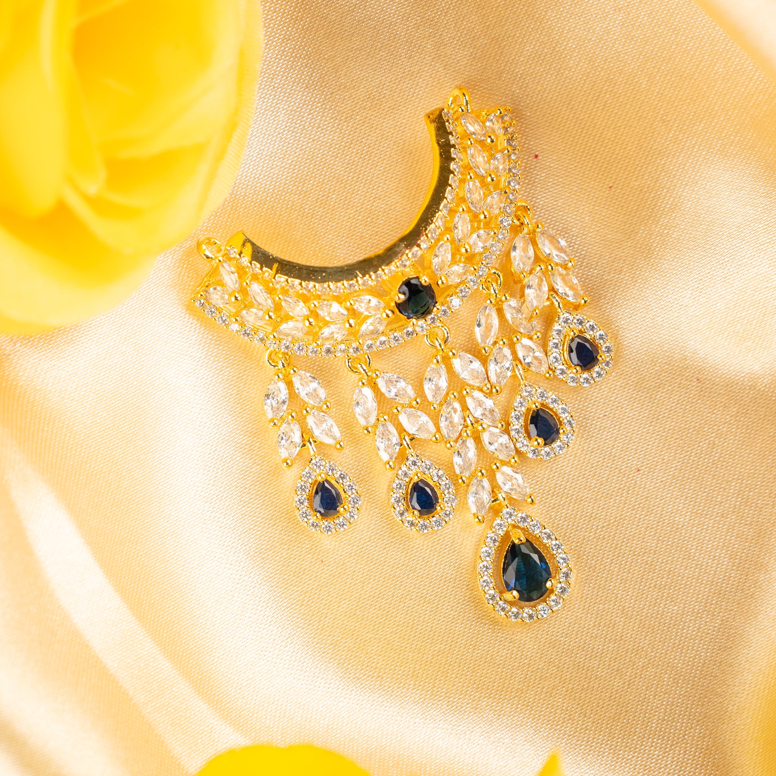 Handmade Ratnarekha Necklace - Designer Laddu Gopal Dress, Kanha Ji Poshak & Bal Gopal Dress for Janmashtami Festival