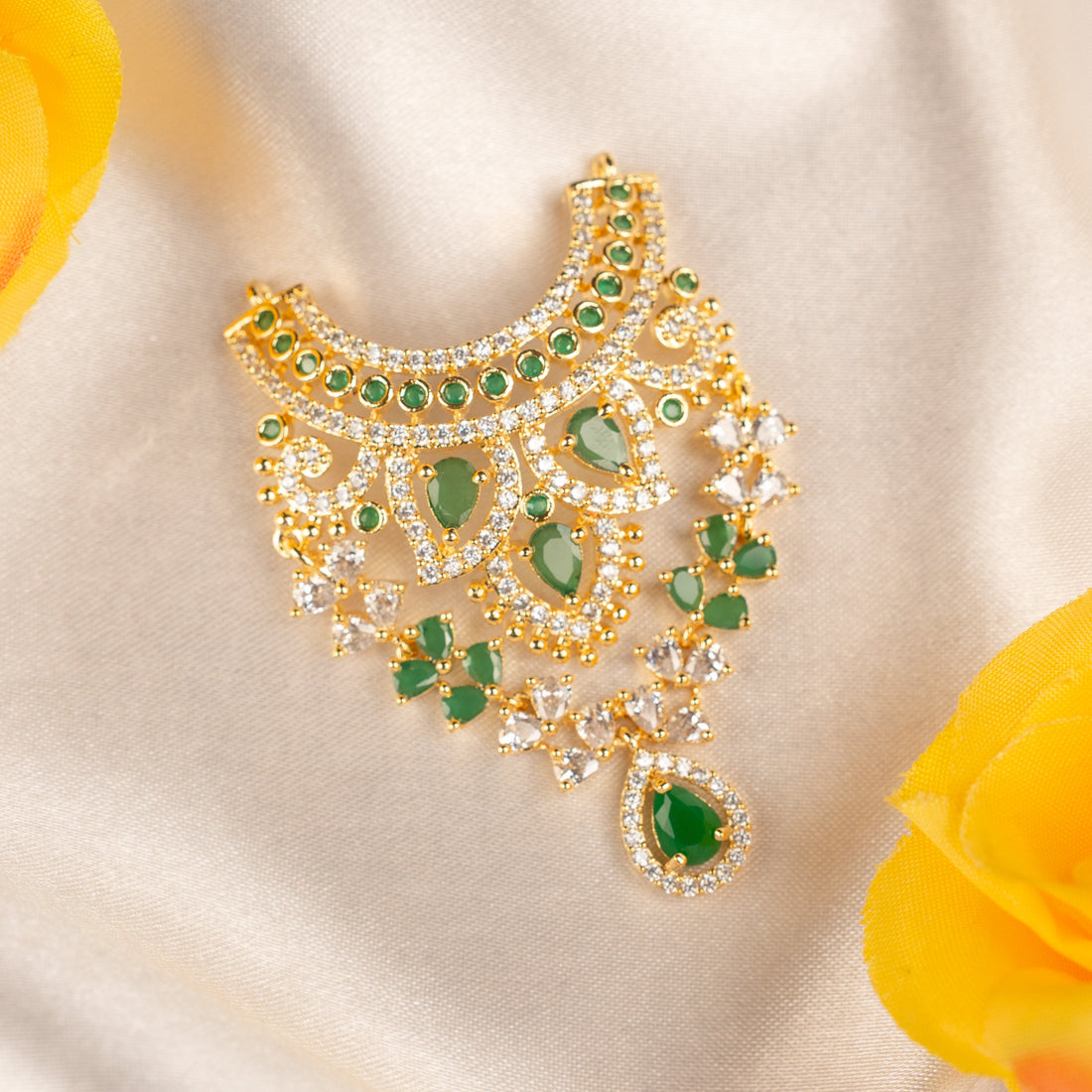 Handmade Harichandrika Necklace - Designer Laddu Gopal Dress, Kanha Ji Poshak, Bal Gopal Dress for Janmashtami Festival