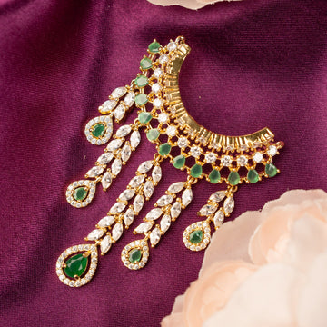 Handmade Vaidehi Drop Necklace - Designer Jewelry for Laddu Gopal Dress, Kanha Ji Poshak, Bal Gopal Dress, and Krishna Ji Dress for Janmashtami Festival
