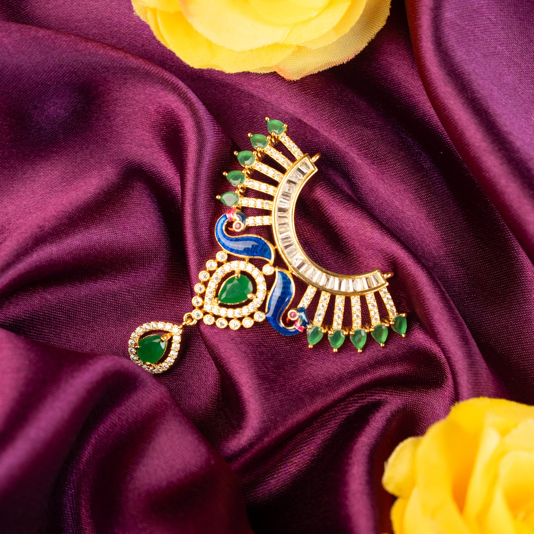 Handmade Morika Chand Necklace for Laddu Gopal Dress | Designer Kanha Ji Poshak & Bal Gopal Dress for Janmashtami Festival