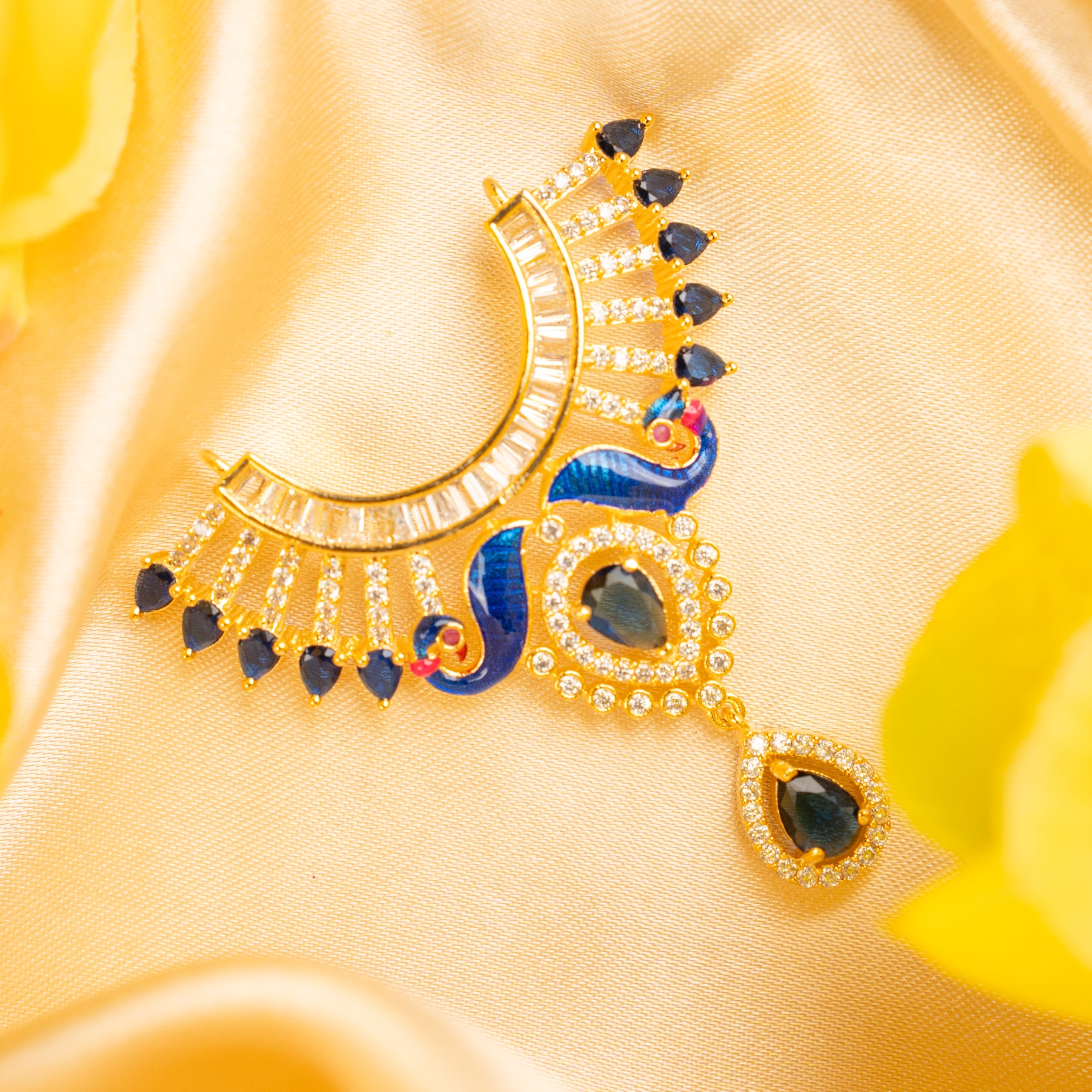 Handmade Mayurrekha Necklace for Laddu Gopal Dress | Designer Kanha Ji Poshak & Bal Gopal Dress for Janmashtami Festival