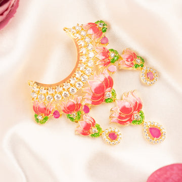 Handmade Padmashree Necklace - Elegant Designer Jewelry for Janmashtami Celebrations | Perfect for Laddu Gopal, Kanha Ji, and Bal Gopal Dress