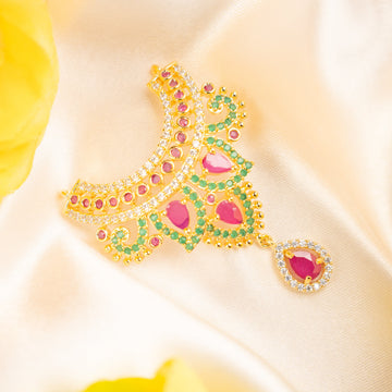 Handmade Chandrakala Necklace - Designer Laddu Gopal Dress, Kanha Ji Poshak & Bal Gopal Dress for Janmashtami Festival - Fancy Krishna Ji Dress