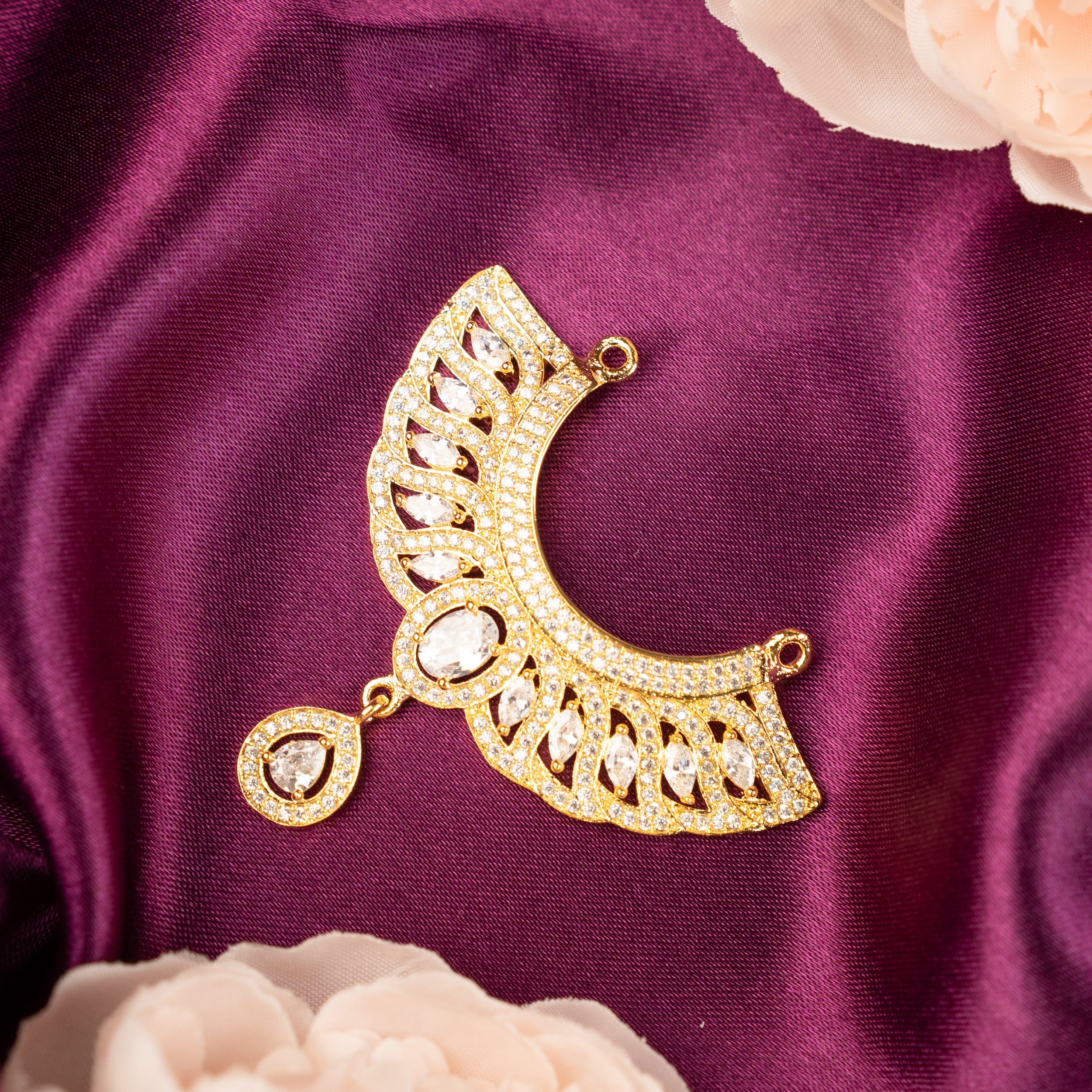 Handmade Manichandra Necklace for Laddu Gopal Dress - Designer Kanha Ji Poshak & Bal Gopal Dress for Janmashtami Festival