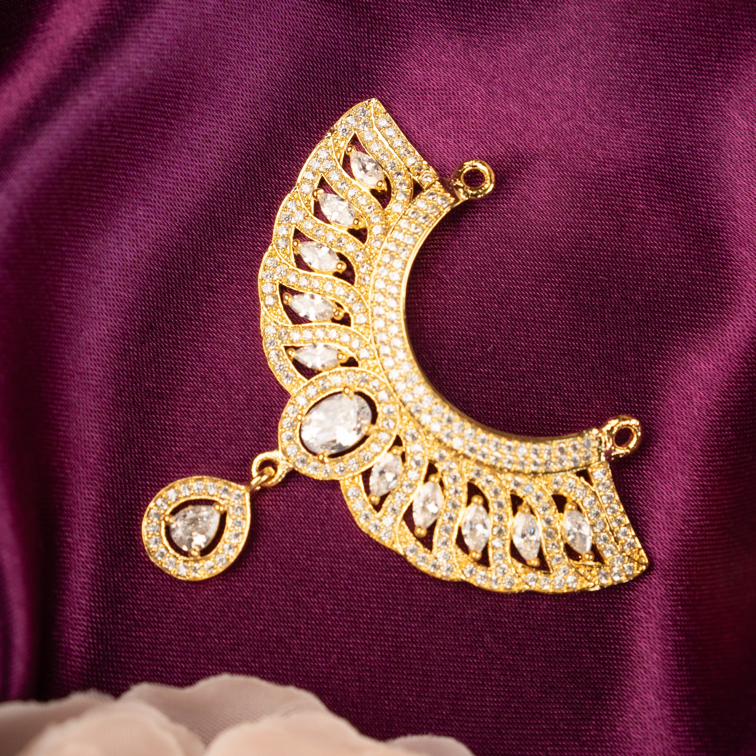 Handmade Manichandra Necklace for Laddu Gopal Dress - Designer Kanha Ji Poshak & Bal Gopal Dress for Janmashtami Festival